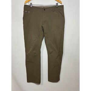Kuhl Silencr Mens 36x30 Cargo‎ Pants Khaki Green Outdoor Hiking Technical